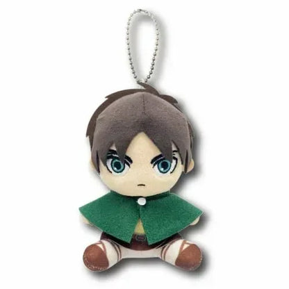 Attack on Titan Sitting Plush Keychain Eren ACG Go Anime www.acg-go.com Armin Arlert, Attack on Titan, Eren Yeager, Levi Ackerman, Mikasa Ackerman, Pendant & Keychain, Plush