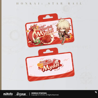 Honkai: Star Rail Fruity Summer Series Chibi Acrylic Clip Mydei ACG Go Anime www.acg-go.com Caelus, Castorice, Honkai: Star Rail, Mydei, Office Supply, Stelle, Trailblazer