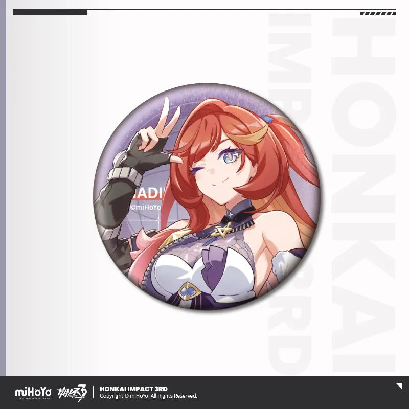 Portrait Series Tinplate Badge Vol.2 Honkai Impact 3rd Senadina ACG Go Anime www.acg-go.com Badge, Coralie, Dream Seeker, Helia, Honkai Impact 3rd, Lantern, Senadina, Songque, Thelema