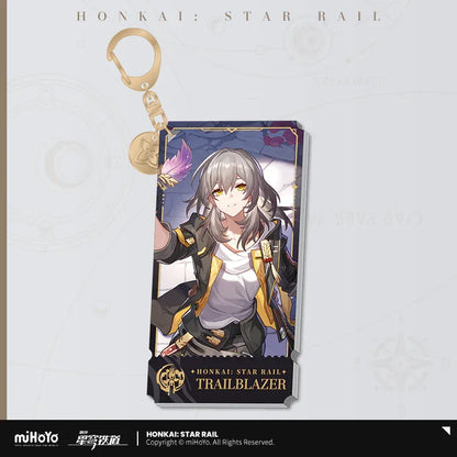 The Remembrance Character Warp Artwork Acrylic Keychain Honkai: Star Rail Female Trailblazer ACG Go Anime www.acg-go.com Aglaea, Castorice, Cyrene, Evernight, Hyacine, Pendant & Keychain, Trailblazer
