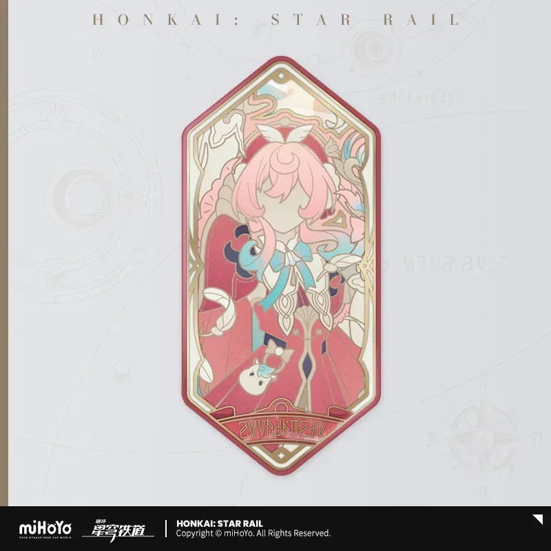 Honkai: Star Rail As I Wrote Series Tinplate Badge Hyacine ACG Go Anime www.acg-go.com Aglaea, Anaxa, Badge, Castorice, Cipher, Hyacine, Mydei, Phainon, Tribbie