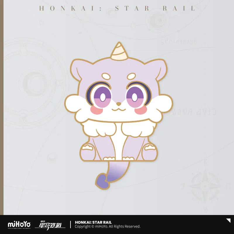 Awooo-Awooo Series Chimera Metal Badge Honkai: Star Rail Honey Brew (Mydei) ACG Go Anime www.acg-go.com Anaxa, Badge, Castorice, Mydei, Phainon, Trailblazer