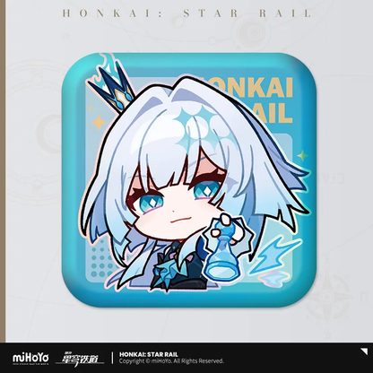 Pom-Pom Exhibition Series Square Tinplate Badge