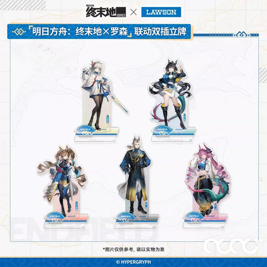 Arknights: Endfield x Lawson Double Insert Acrylic Stand Perlica ACG Go Anime www.acg-go.com Arknights: Endfield, Chen Qianyu, Gilberta, Perlica, Pogranichnik, Stand, Yvonne