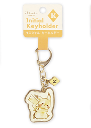 Initial Keyholder Pikachu Letter Keychain
