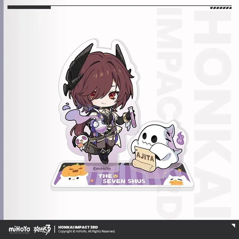 Honkai Impact 3rd The Seven Shus Night of Encounters Series Chibi Acrylic Stand Ajita ACG Go Anime www.acg-go.com Ajita, Baiji, Honkai Impact 3rd, Lantern, Litost, Serapeum, Songque, Stand, Thelema