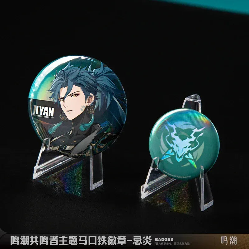 Wuthering Waves Resonator Theme Tinplate Badge Jiyan ACG Go Anime www.acg-go.com Badge