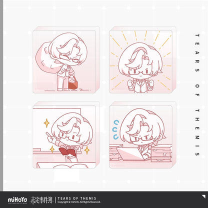 Tears of Themis Stellis' Heartbeat NXX. Series Charity Commemorative Chibi Version Acrylic Ornament Set