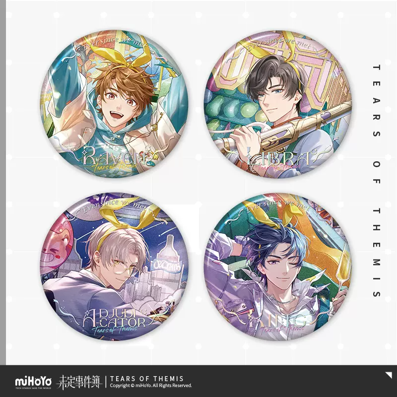 Tears of Themis 4th Anniversary Series Tinplate Badge