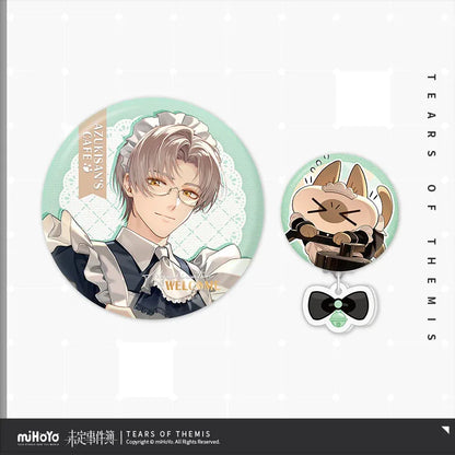 Tears of Themis Love at Azukisan's Café Series Tinplate Badge Set Vyn Richter ACG Go Anime www.acg-go.com Artem Wing, Badge, Luke Pearce, Marius von Hagen, Tears of Themis, Vyn Richter