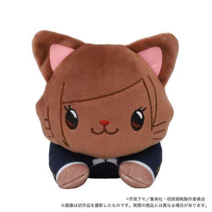 with CAT Plushie With Sleep Shade -Nesoberi Jujutsu Kaisen Nobara Kugisaki ACG Go Anime www.acg-go.com Kento Nanami, Megumi Fushiguro, Nobara Kugisaki, Plush, Satoru Gojo, Yuji Itadori