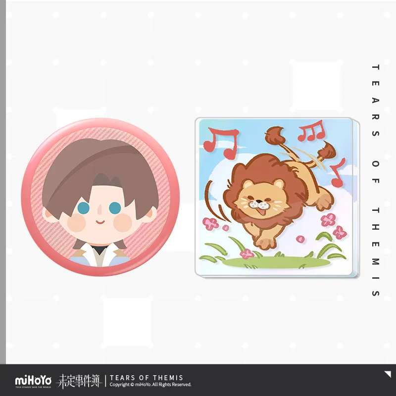 Artem Wing 2025 Birthday Avidity Of Hearts Series Chibi Mini Badge Set
