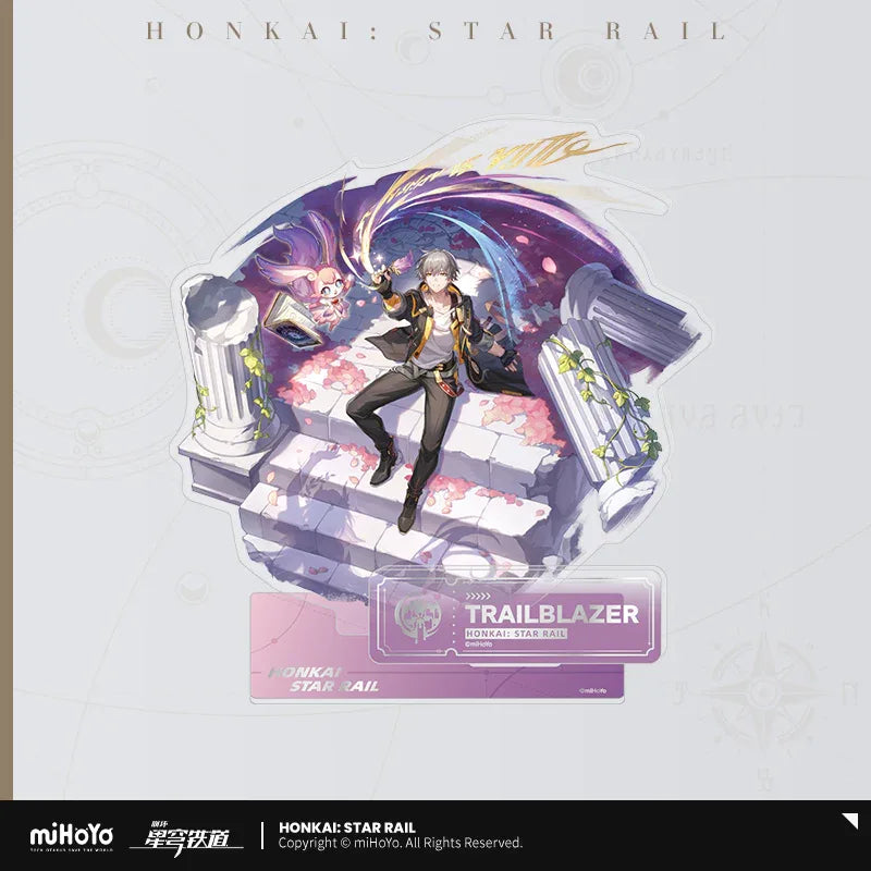 The Remembrance Character Warp Artwork Acrylic Stand Honkai: Star Rail Male Trailblazer ACG Go Anime www.acg-go.com Aglaea, Castorice, Evernight, Hyacine, Stand