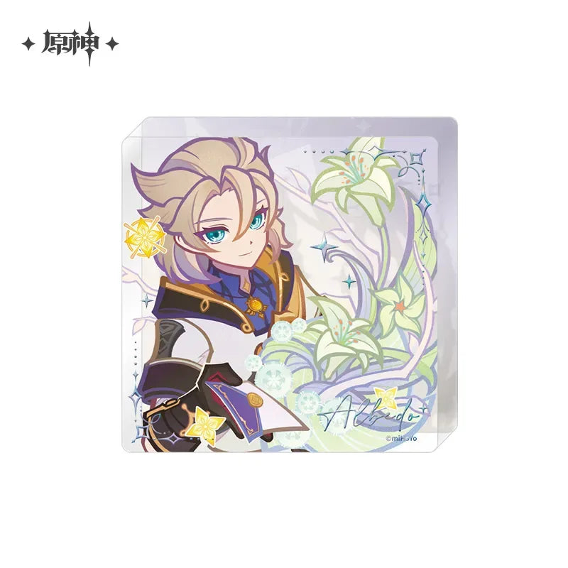 Genshin Impact Voicemail of Fragrance Series Badge & Acrylic Block Block / Albedo ACG Go Anime www.acg-go.com Badge, Genshin Impact
