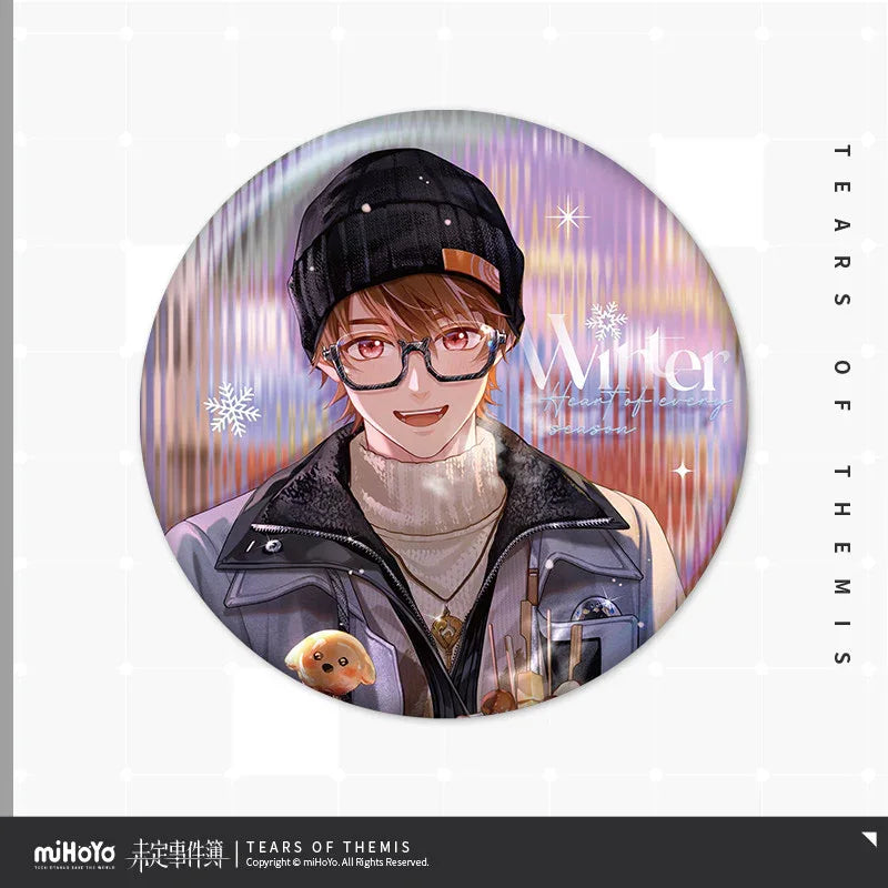 Tears of Themis Heart of Every Seasons Series Tinplate Badge Luke Pearce ACG Go Anime www.acg-go.com Artem Wing, Badge, Luke Pearce, Marius von Hagen, Tears of Themis, Vyn Richter