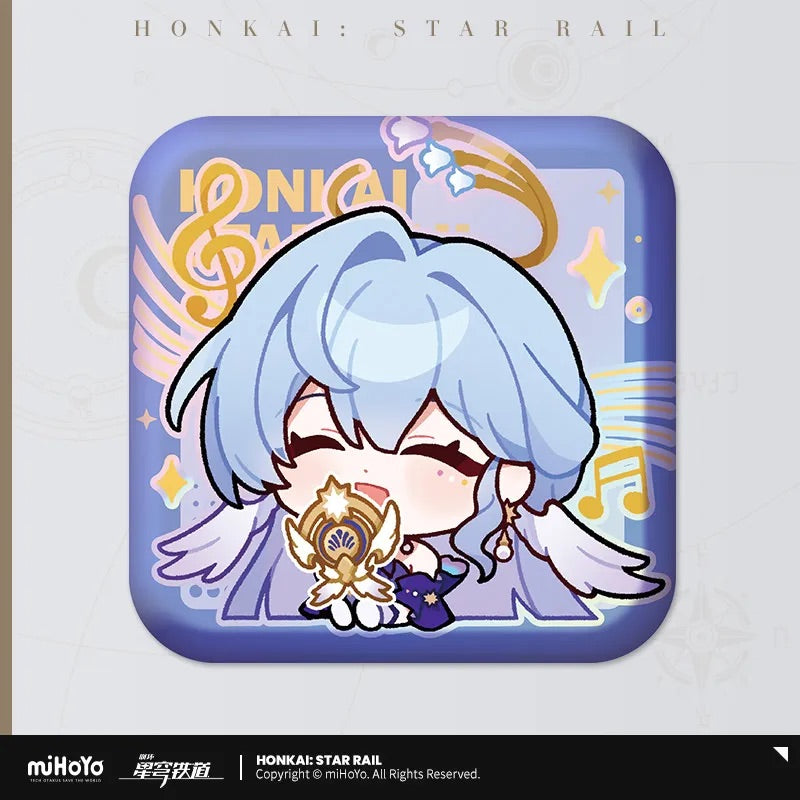 Pom-Pom Exhibition Series Square Tinplate Badge
