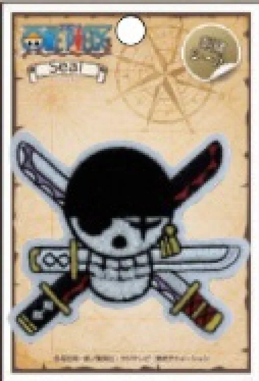 Embroidered Skull Badge One Piece Roronoa Zoro ACG Go Anime www.acg-go.com Badge, Monkey D. Luffy