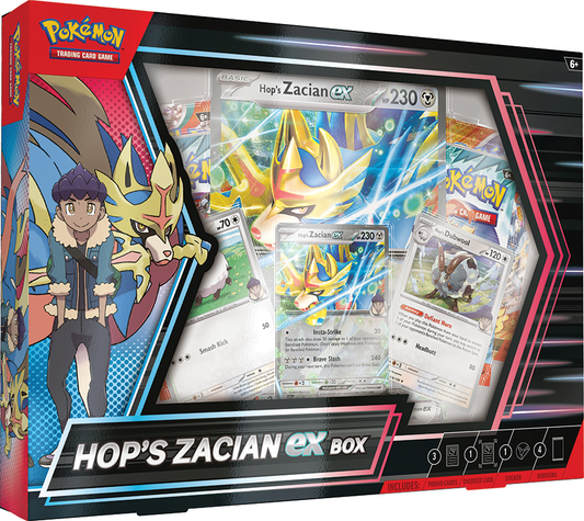Pokemon Trading Card Game (TCG): Hop's Zacian Ex Box (4 Packs)