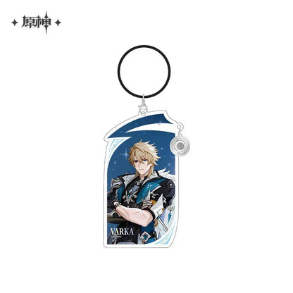 Genshin Impact A Traveler on Winter's Night Series Merch Keychain Varka ACG Go Anime www.acg-go.com Art Decor, Badge, Columbina, Genshin Impact, Il Dottore, Pendant & Keychain, Sandrone, Varka, Wanderer, Zibai