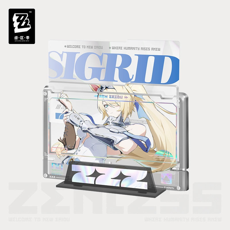 Zenless Zone Zero Mindscape Cinema Series Airspace Patrol Department (A.P.D.) Compliance Authority Framed Acrylic Insert Set