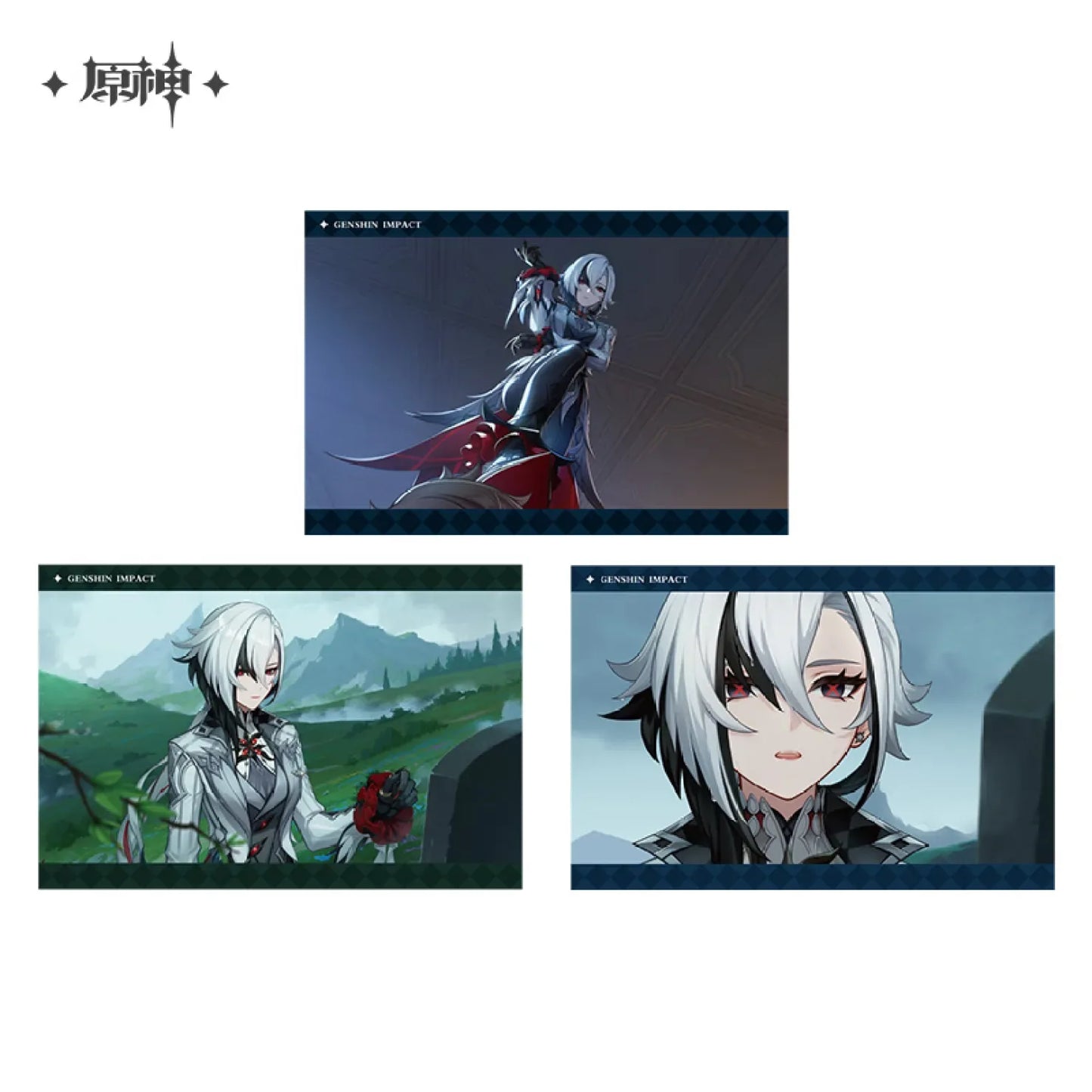 Character PV Series Photo Card and Album - Snezhnaya Genshin Impact Arlecchino ACG Go Anime www.acg-go.com Arlecchino, Art Decor, Tartaglia, Theme Artwork