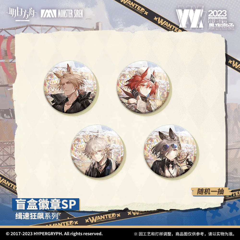 Arknights x Wantedx Series Badge Mystery Box Random One ACG Go Anime www.acg-go.com Badge, Mystery Box