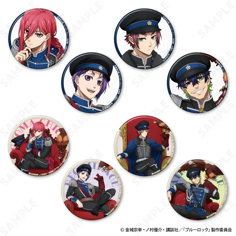 Blue Lock Napoleon Jacket x Haw Trading Button Badge Mystery Box All Set (8 pcs) ACG Go Anime www.acg-go.com Badge, blue lock, Mystery Box