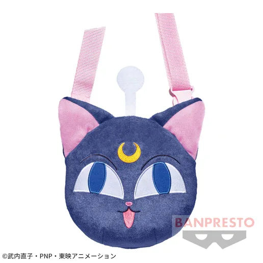 Spirits 30th Anniversary Luna Plush Purse BANDAI Sailor Moon Luna ACG Go Anime www.acg-go.com Bag, Plush