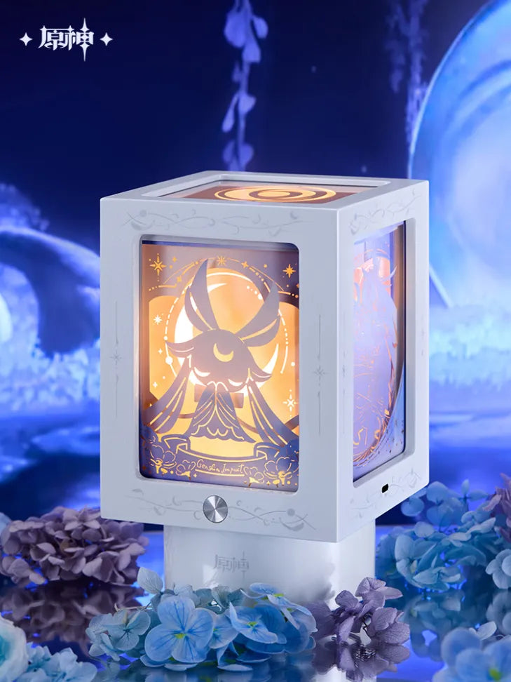 Genshin Impact Selenic Chronicles Series Rotating Paper Sculpture Night Light Music Gift Box