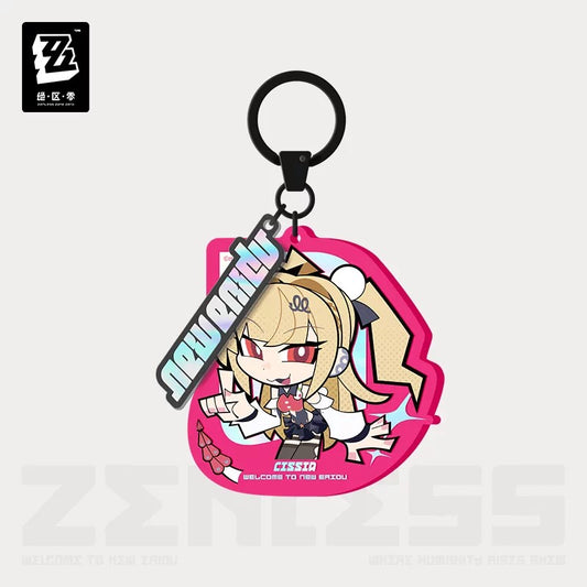 Zenless Zone Zero New Eridu Series Metropolitan Order Division Chibi Acrylic Pendant
