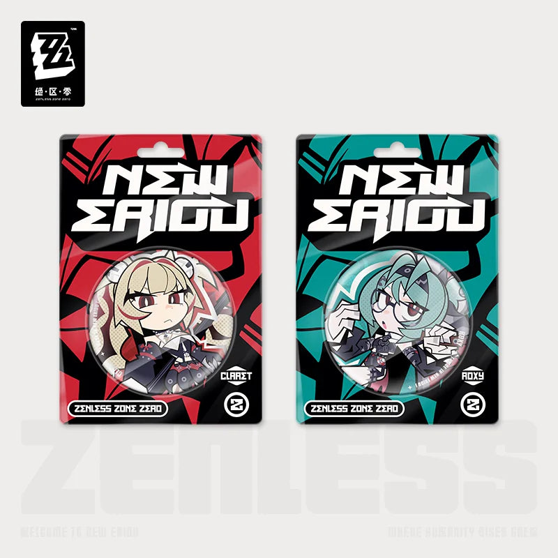 Zenless Zone Zero New Eridu Series Flint Workshop Chibi Tinplate Badge