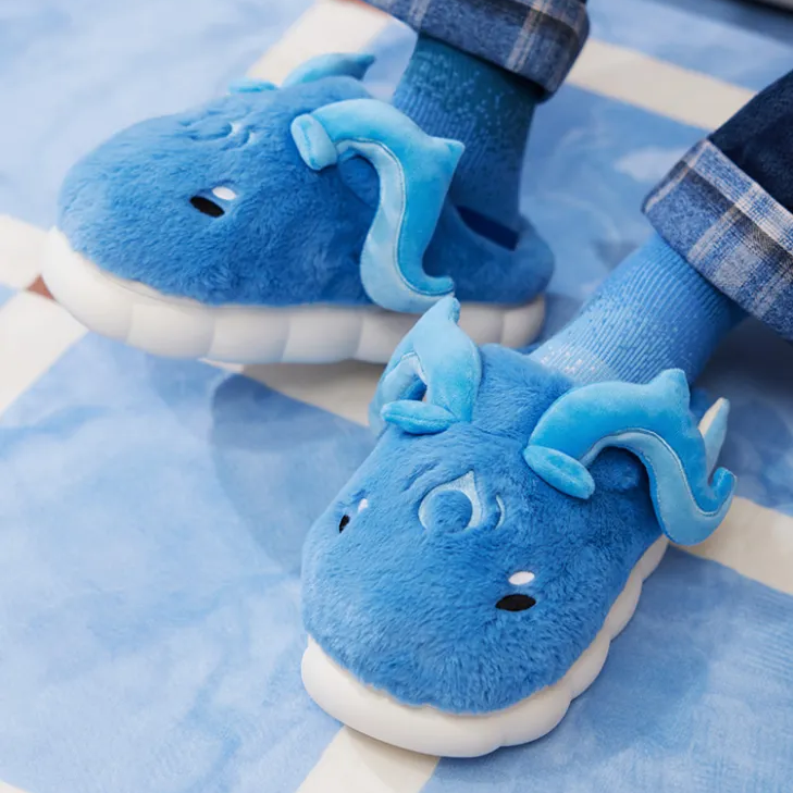 Neuvillette Theme Impression Series Fluffy House Slippers