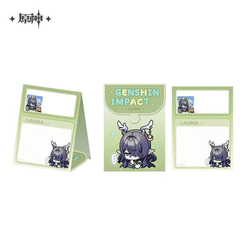 Nod-Krai Chibi Emojis Series Notepad Genshin Impact Lauma ACG Go Anime www.acg-go.com Aino, Flins, Genshin Impact, Ineffa, Lauma, Office Supply