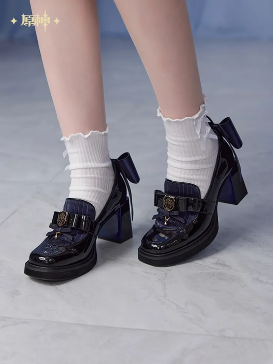 Furina Theme Impression Series Mid-heel Splicing Loafers