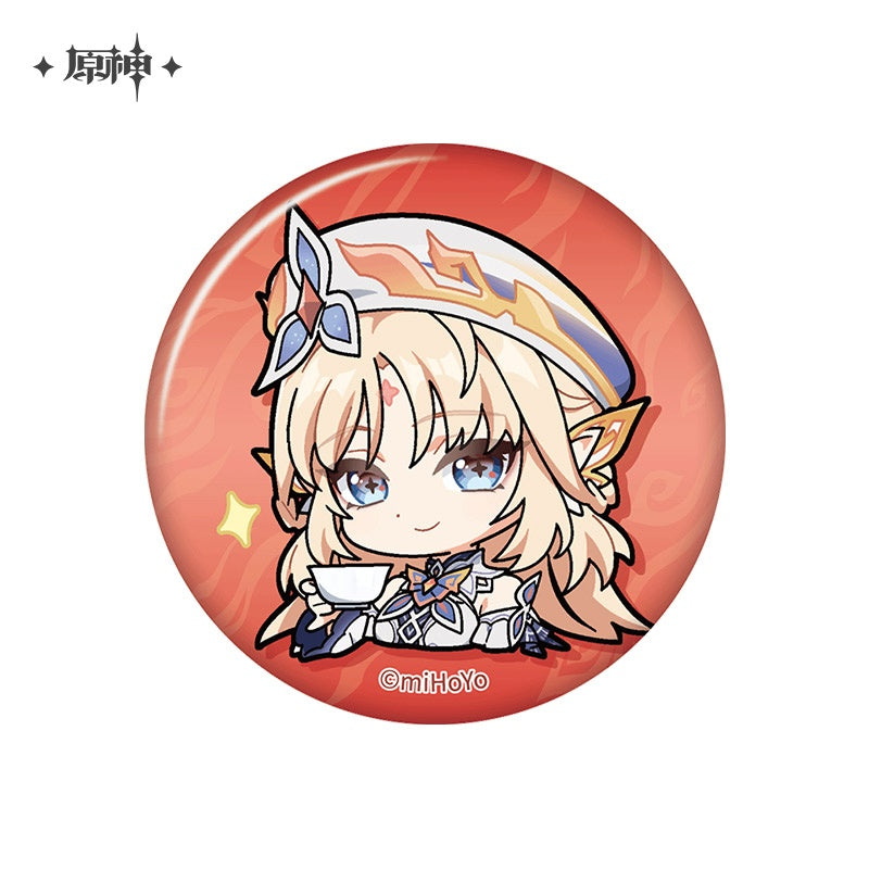 Genshin Impact Chibi Emoji Series Nicole Badge & Keychain & Sticky Notes