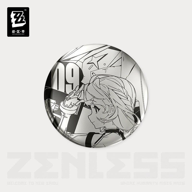 Zenless Zone Zero Time Signal Research Series Metallic Mirror Badge Vol.2