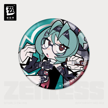 Zenless Zone Zero New Eridu Series Flint Workshop Chibi Tinplate Badge