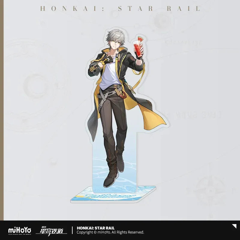 Honkai: Star Rail Fruity Summer Series Acrylic Stand Trailblazer Caelus (Male) ACG Go Anime www.acg-go.com Caelus, Castorice, Honkai: Star Rail, Mydei, Stand, Stelle, Trailblazer
