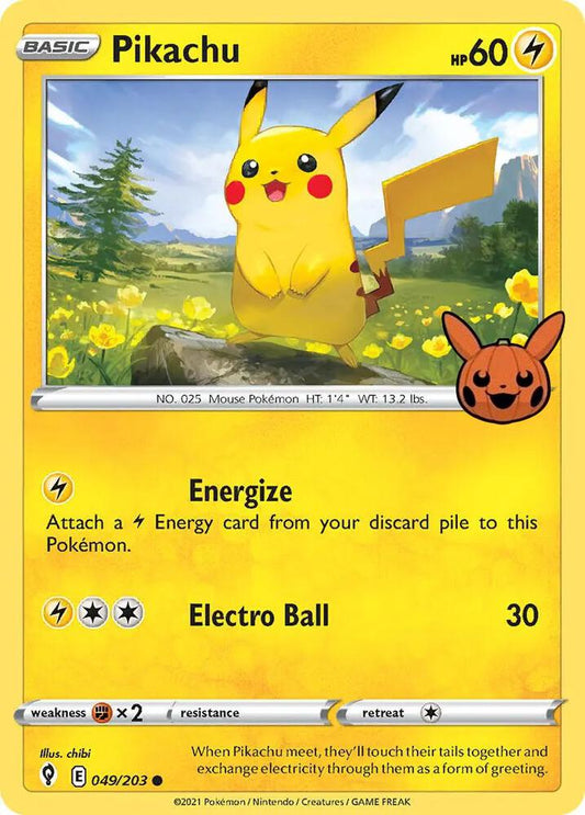 Pokemon TCG Trick or Trade Pikachu (Not For Sale)