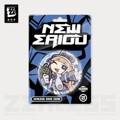 Zenless Zone Zero New Eridu Series External Strategy Department Chibi Tinplate Badge
