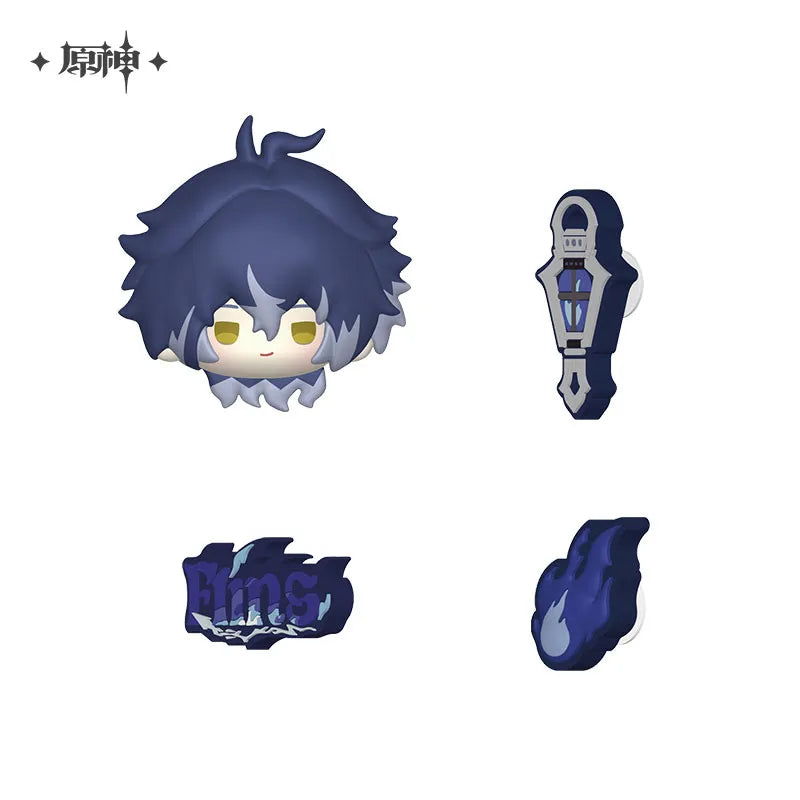 Genshin Impact Aurora Party Series DIY Soft Rubber Decoration Set