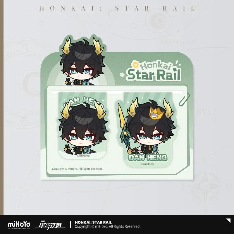 Honkai: Star Rail Pom-Pom Exhibition Series Soft Magnetic Bookmark Set