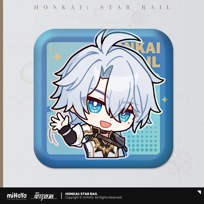 Pom-Pom Exhibition Series Square Tinplate Badge