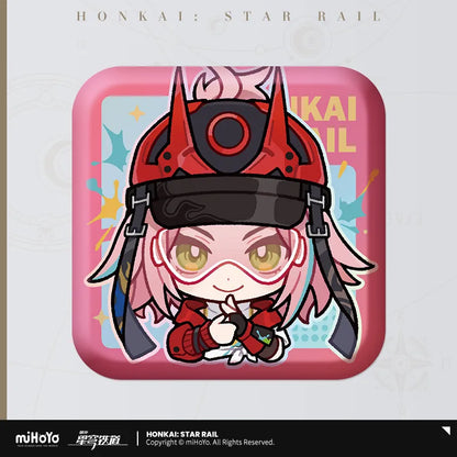 Pom-Pom Exhibition Series Square Tinplate Badge