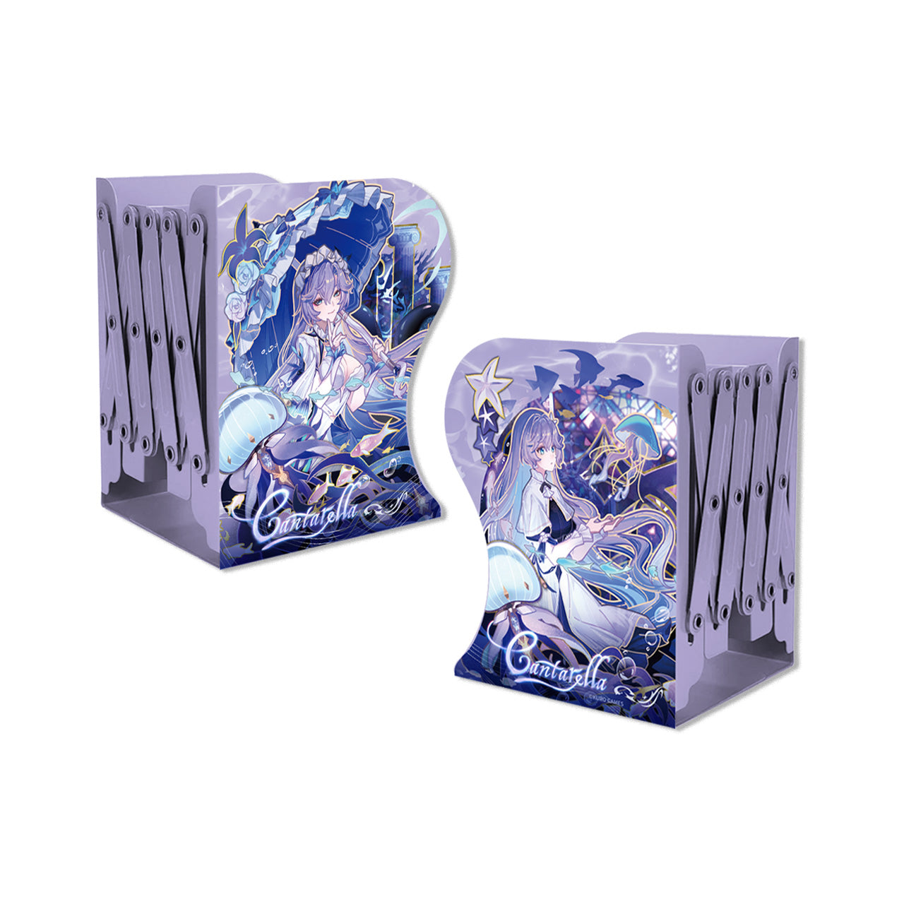 Inverted Series Folding Metal Bookend