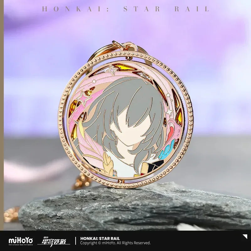 Honkai: Star Rail Trailblazer Write Series Rotating Metal Pendant Trailblazer Caelus (Male) ACG Go Anime www.acg-go.com Caelus, Honkai: Star Rail, Pendant & Keychain, Stelle, Trailblazer