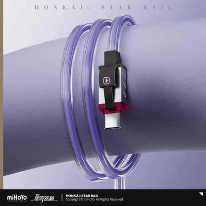 Honkai: Star Rail Silver Wolf Pixel Series 35W Fast Charging Adapter & Data Cable