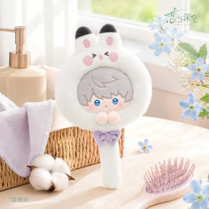 Love and Deepspace Linkon Forest Breath Series Handheld Plush Make Up Mirror