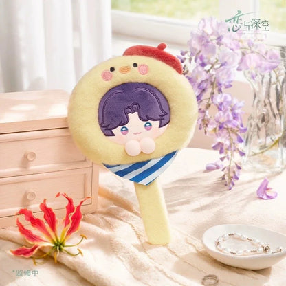 Love and Deepspace Linkon Forest Breath Series Handheld Plush Make Up Mirror