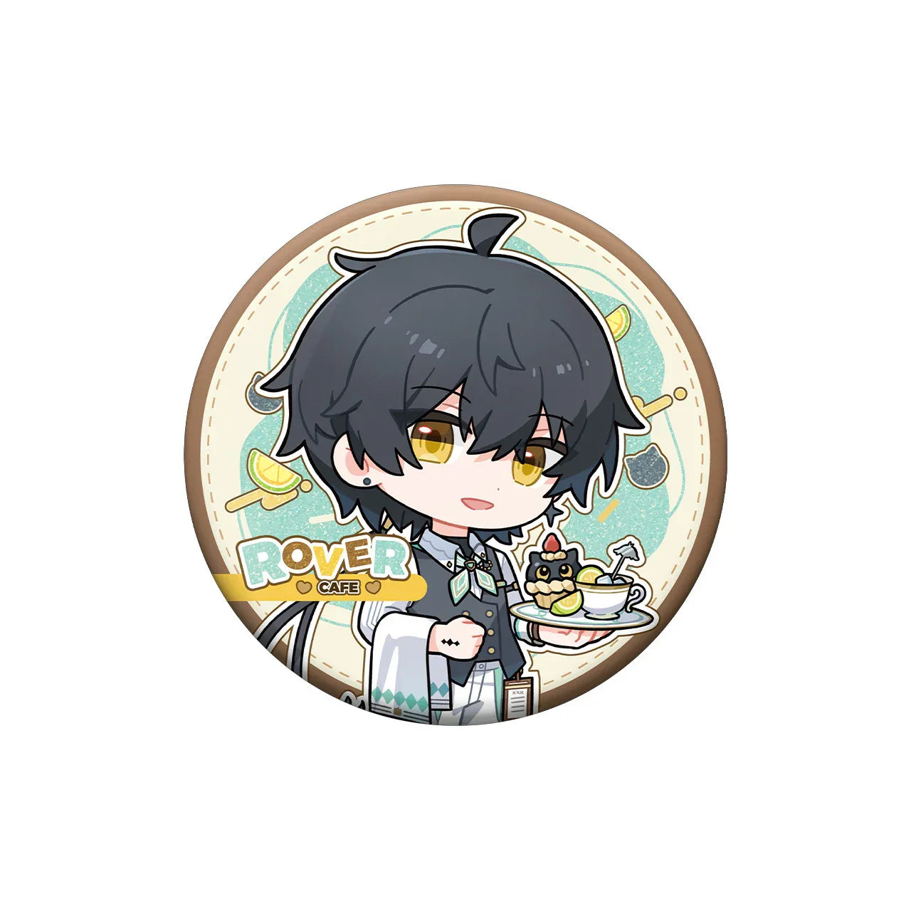 Wuthering Waves When the Skies Align Theme Rover Chibi Tinplate Badge Male Rover ACG Go Anime www.acg-go.com Badge, Female Rover, Male Rover, Wuthering Waves